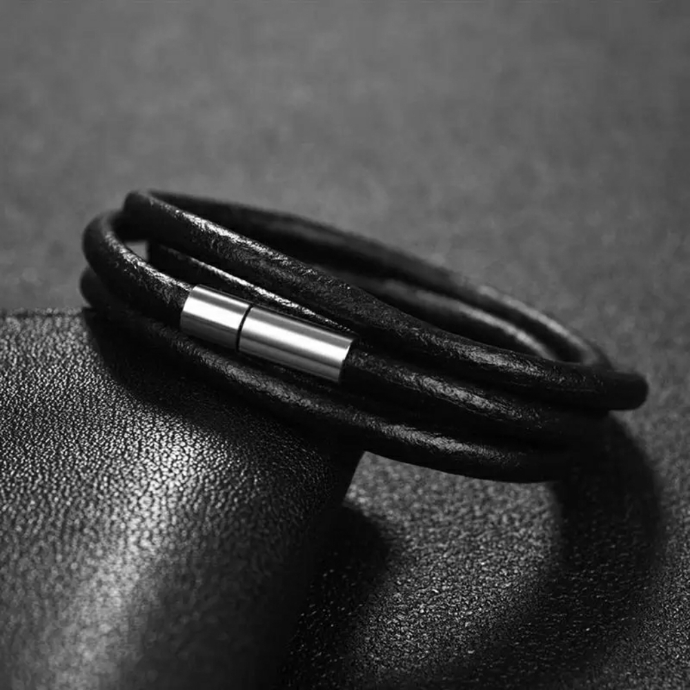 Leather bracelet for men - Picture 6 of 8